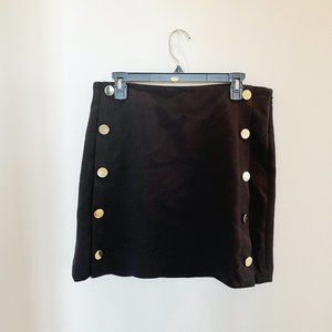 LOFT new sailor skirt with gold buttons